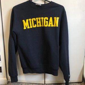 Blue Champion Michigan crewneck